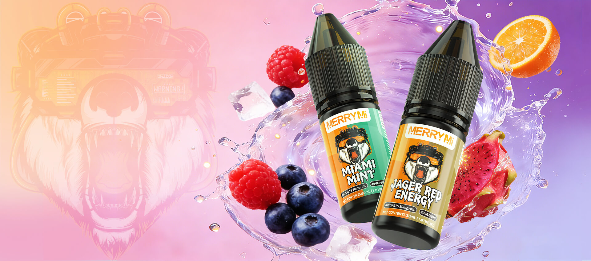 MERRYMI Salts 30ml - baner promocyjny olejki do e papierosa