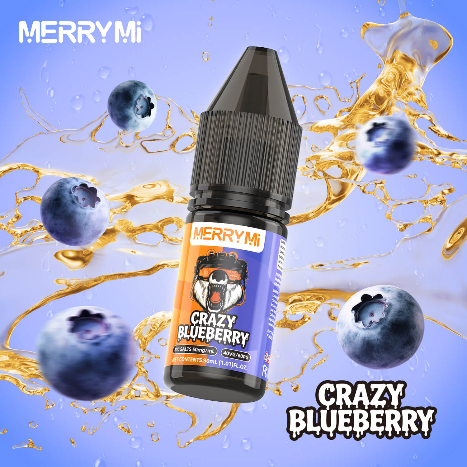 Crazy Blueberry - olejek do e papierosa MERRYMI