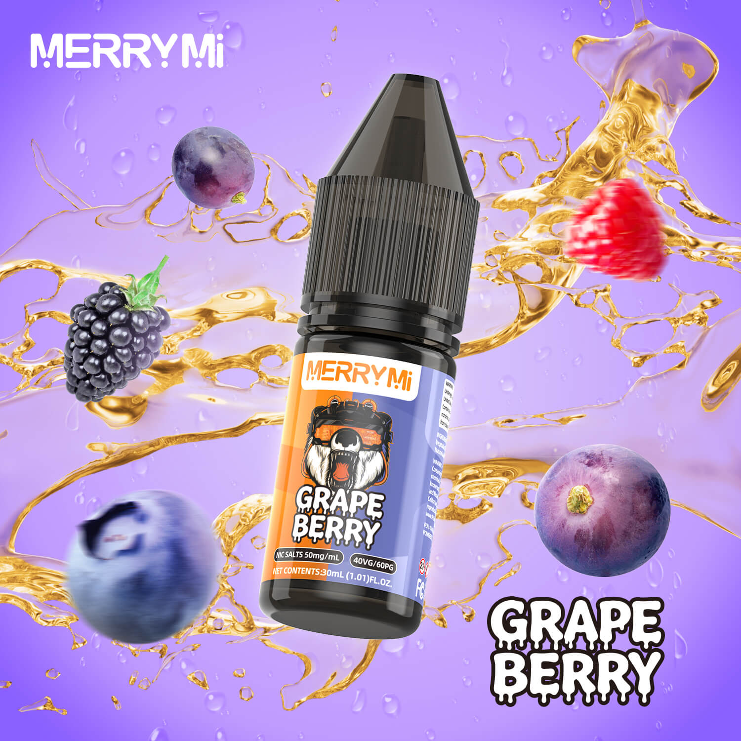 Grape Berry - olejek do e papierosa MERRYMI