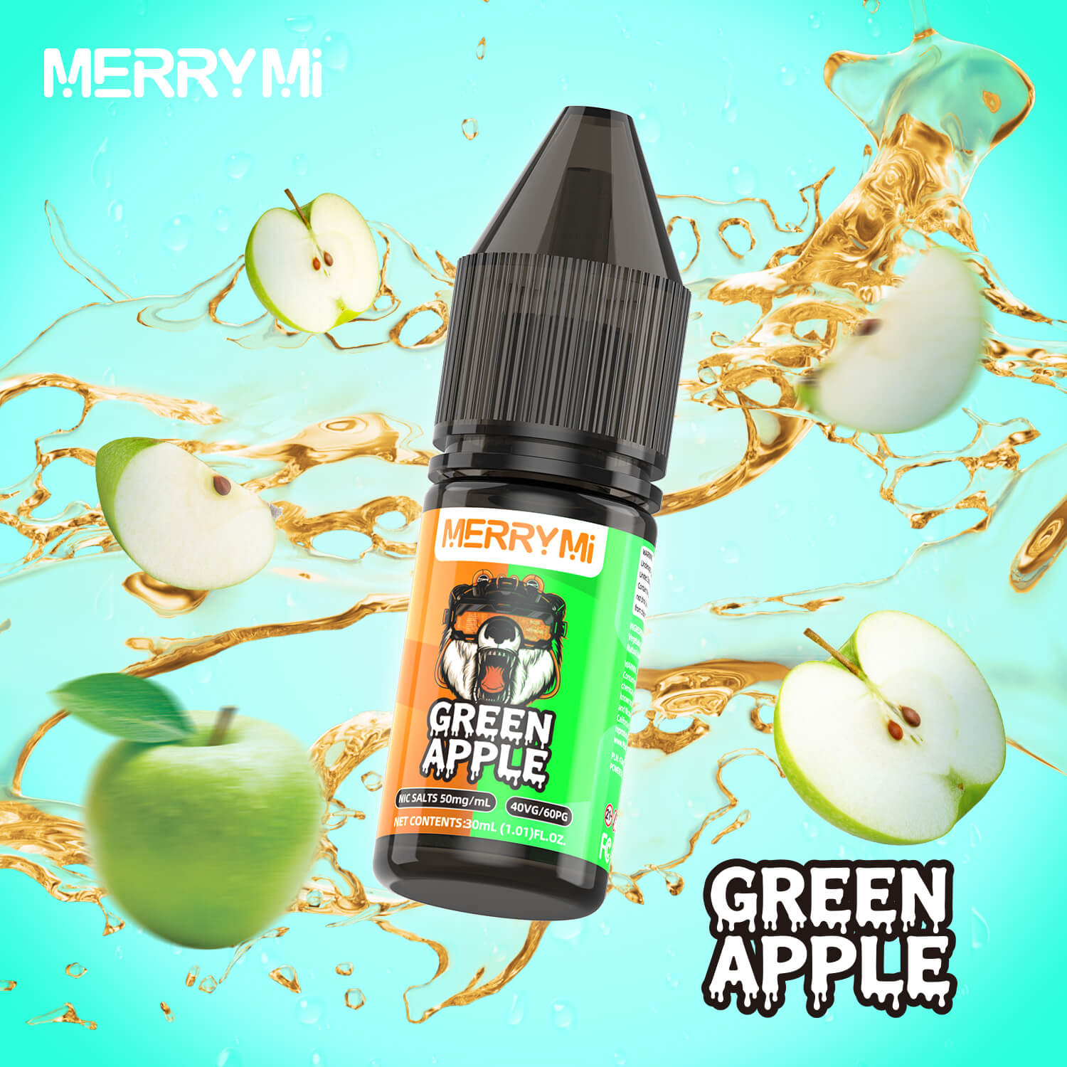 Green Apple - olejek do e papierosa MERRYMI