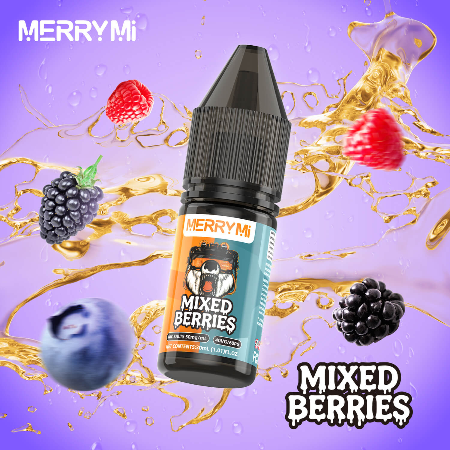 Mixed Berries - olejek do e papierosa MERRYMI